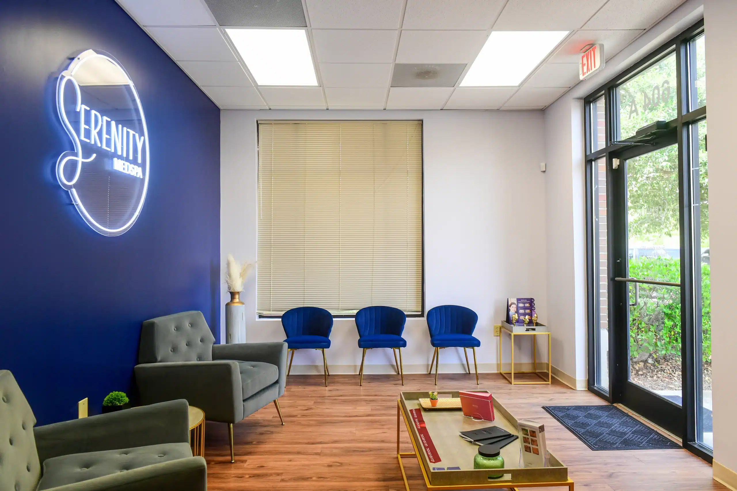 Serenity Med Spa waiting room in Pooler, Georgia